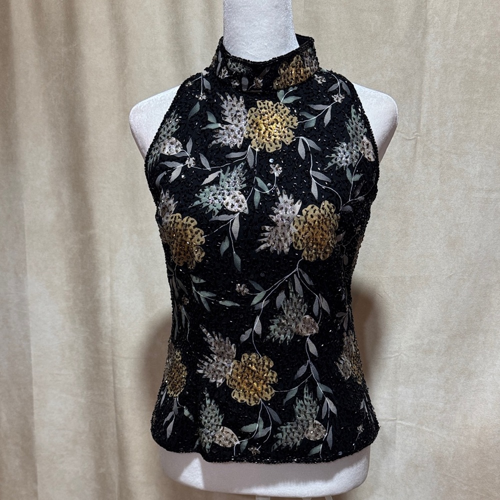 J Kara New York beaded top